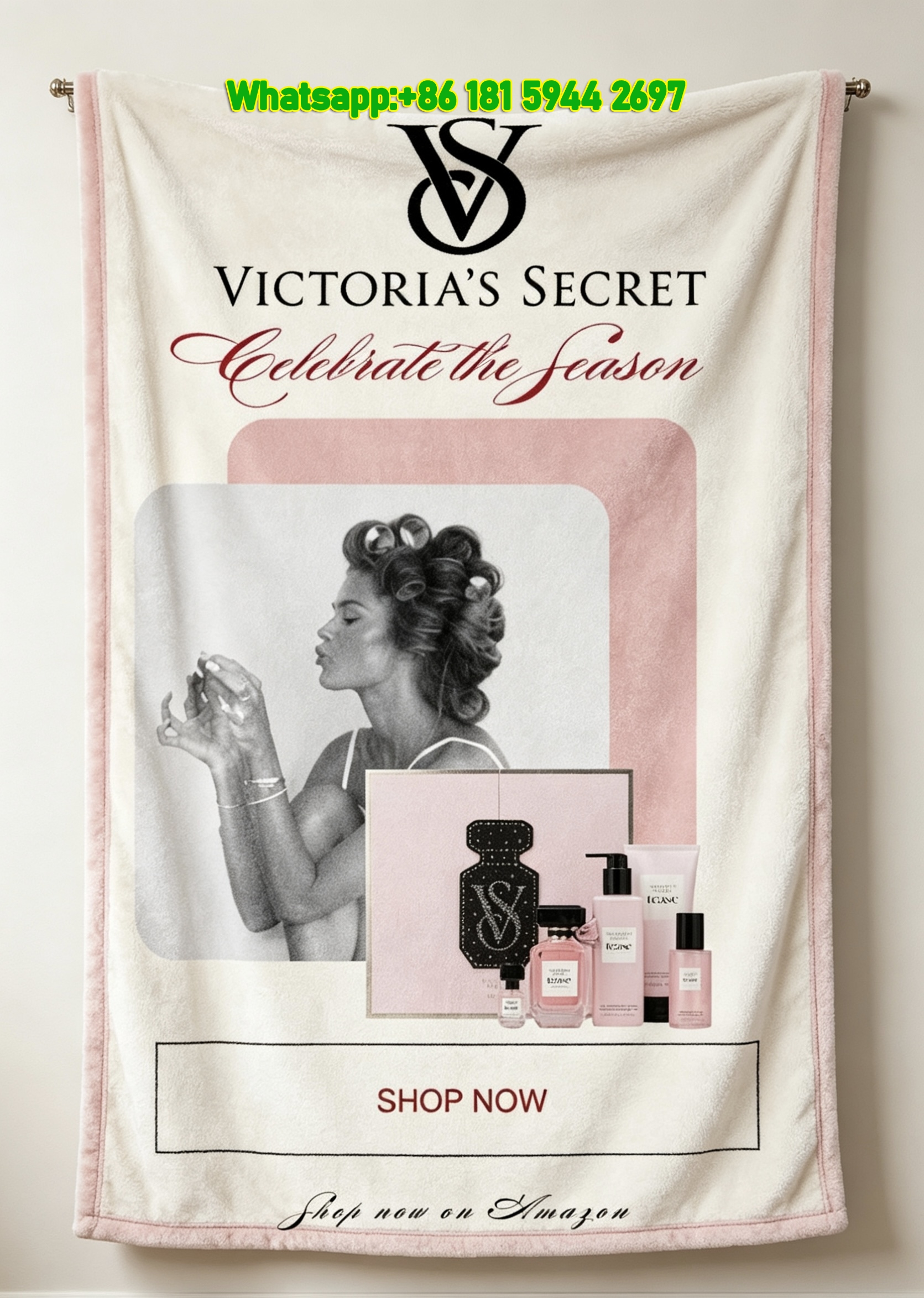 victorias secret celebrate the season flannel sofa throw blanket V211